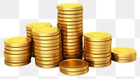 PNG Gold coin money transparent background