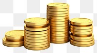 PNG Gold coin money transparent background