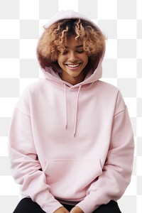 PNG Sweatshirt clothing sweater smile. 