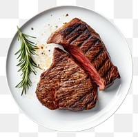 PNG Steak plate meat beef transparent background