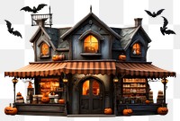 PNG Architecture halloween building pumpkin. AI generated Image by rawpixel.
