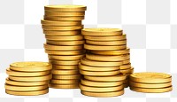 PNG Gold coin money transparent background