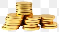 PNG Gold coin money transparent background