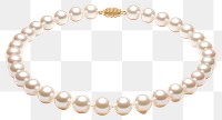 PNG Pearl necklace jewelry white white background