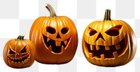 PNG Halloween pumpkin anthropomorphic jack-o'-lantern. 