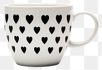 PNG Coffee cup porcelain pattern. 