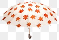 PNG Umbrella pattern maple leaf. 