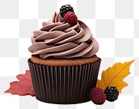 PNG Fall season cupcake dessert cream fruit. 