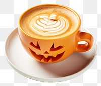 PNG Hot pumpkin drink cup coffee latte. 