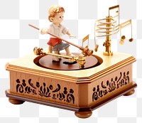 PNG Kid music box figurine  representation. 