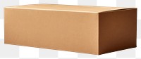 PNG Brown paper box cardboard carton white background. AI generated Image by rawpixel.