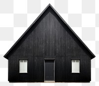 PNG Haunted house architecture building black. 