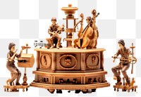 PNG Music box figurine representation architecture. 