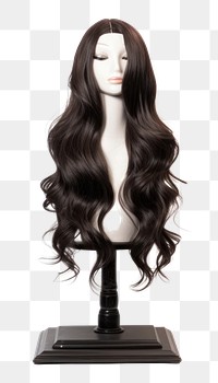 PNG Wig adult hairstyle mannequin. AI generated Image by rawpixel.