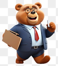 PNG Cartoon bear toy transparent background