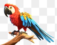 PNG Cartoon parrot animal macaw. 