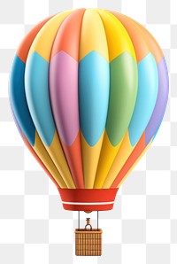 PNG Hot air balloon aircraft vehicle white background. 