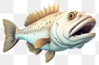 PNG Atlantic cod fresh fish cartoon animal. 