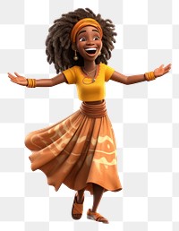 PNG Dancing cartoon women  