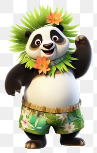 PNG Cartoon mammal panda cute. 