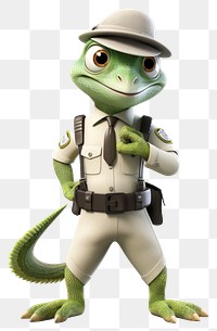 PNG Cartoon security reptile animal. AI generated Image by rawpixel.