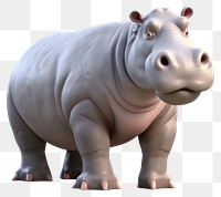 PNG Mammal hippopotamus wildlife cartoon. AI generated Image by rawpixel.