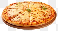PNG Cheesy pizza food white background mozzarella. AI generated Image by rawpixel.