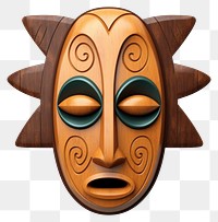 PNG Totem mask wood art. 