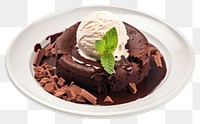 PNG Chocolate dessert sundae cream. 