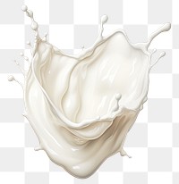 PNG Milk white splashing abstract