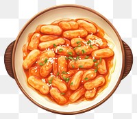 PNG Tteokbokki food meal dish. 