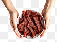 PNG Holding meat food hand. AI generated Image by rawpixel.