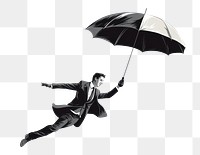 PNG Umbrella person adult man. AI generated Image by rawpixel.