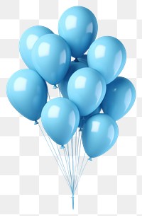 PNG Balloon blue anniversary celebration. AI generated Image by rawpixel.
