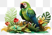 PNG Parrot animal plant bird transparent background