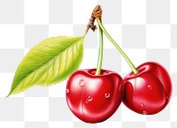 PNG Cherry fruit plant food transparent background