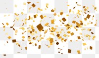 PNG Confetti backgrounds paper gold transparent background