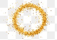 PNG Gold circle celebration transparent background