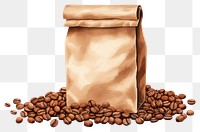 PNG Coffee paper brown bag. 