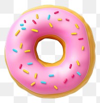 PNG Donut sprinkles dessert food transparent background