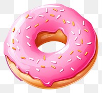 PNG Donut dessert icing food transparent background