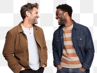 PNG Two diversity best friends friendship laughing sweater. AI generated Image by rawpixel.