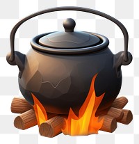 PNG Teapot fire white background cooking pot. AI generated Image by rawpixel.