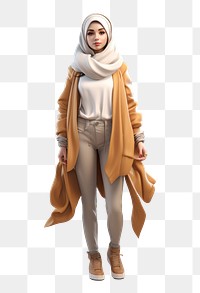 PNG Scarf fashion adult coat. 