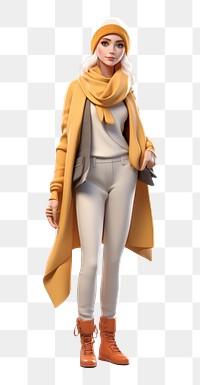 PNG Scarf coat outerwear headscarf. 