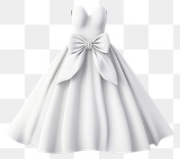 PNG Wedding dress fashion white. 