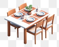 PNG Table furniture chair plate. AI generated Image by rawpixel.