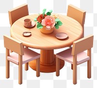 PNG Table furniture chair plate. AI generated Image by rawpixel.