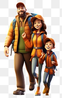 PNG Cartoon family adult human. 