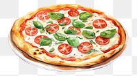 PNG Pizza food white background mozzarella. 